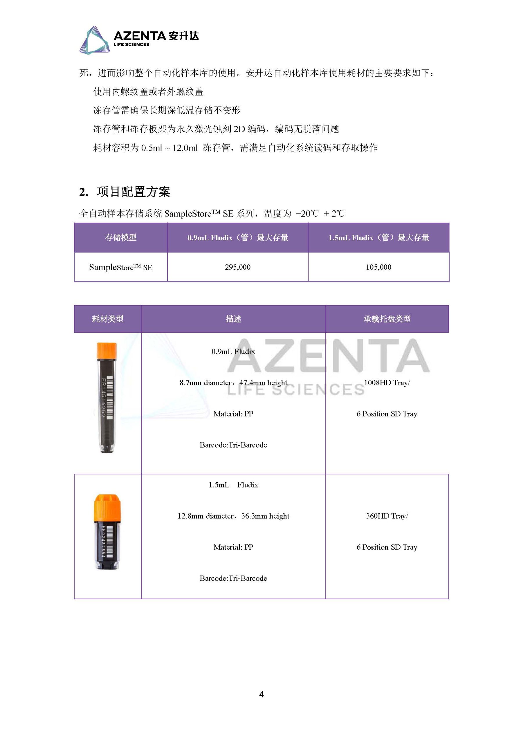 Azenta Life Sciences 安升达生命科学样本库
